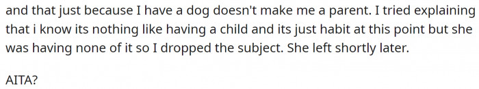 She even started criticizing him.