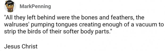 If you put it that way, yeah, that's terrifying