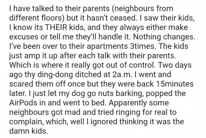 The kids just amp it up after each talk with their parents