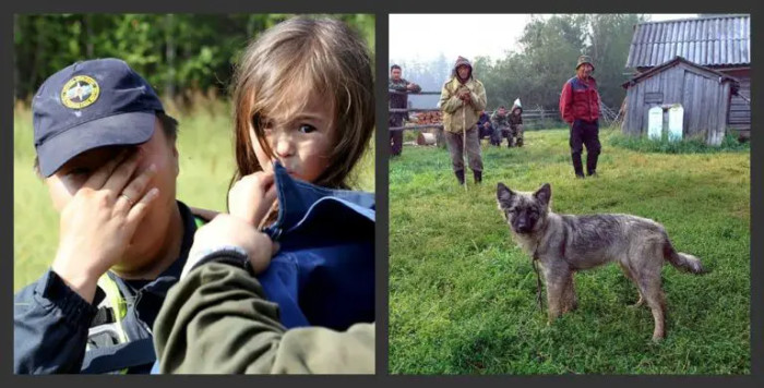 The dog had protected her during the night and assisted her in staying out of harm’s way