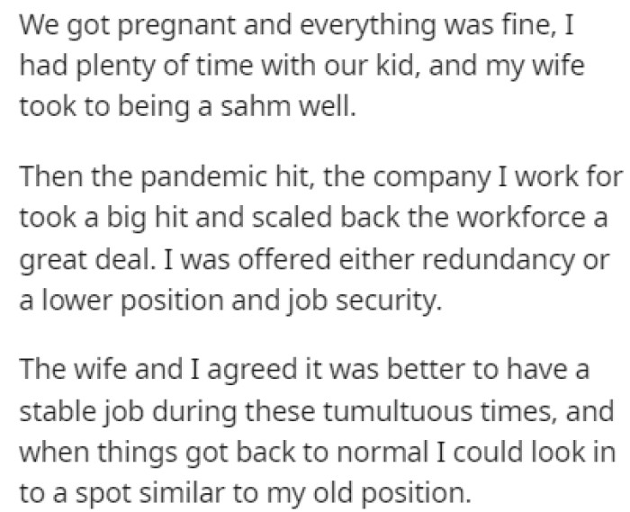 Husband Seeks Advice For Silent Treatment From Wife After Telling Her