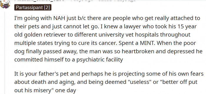 Some people get really attached to their pets.