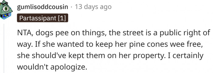 Redditors agree - dogs pee on things