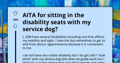 "You Don't Look Disabled" - Redditor With Service Dog Challenged For Using Disability Seat On Bus