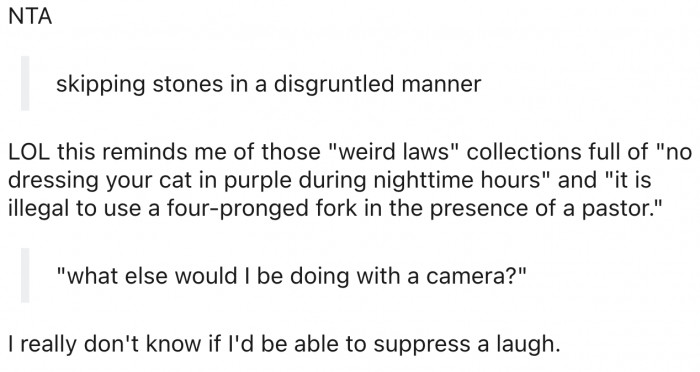 11. The encounter is hilarious.