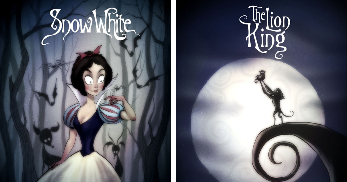 If Tim Burton Put His Spin On Disney Classics