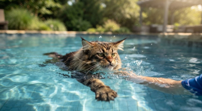 Why do Maine Coons like water?