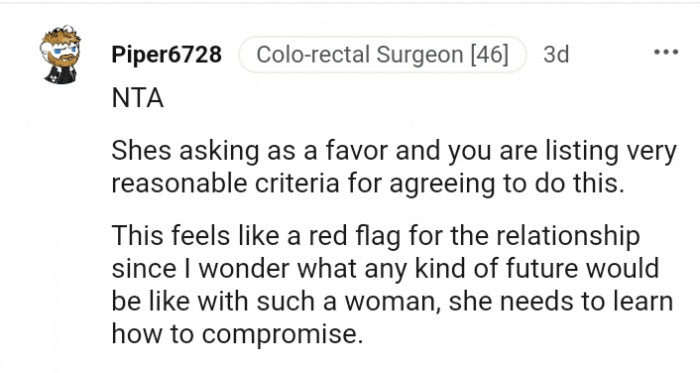 12. A red flag for the relationship