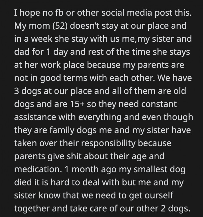 When her male cat had a UTI while she was away, OP and their sister had no choice but to bring it to the vet