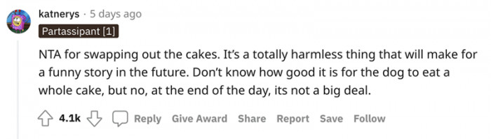 At the end of the day, it's no big deal