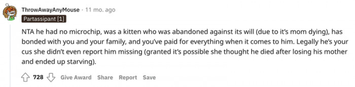 It is clear who now legally owns Roxo, and there's nothing that lady can do to change that.