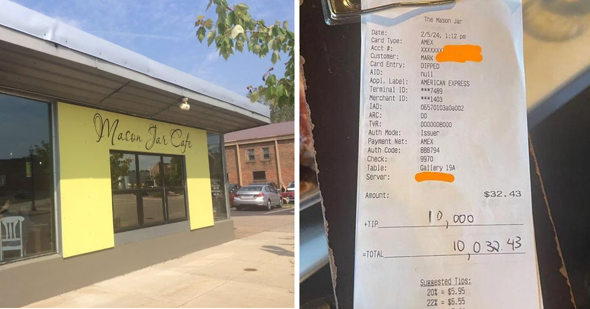 Waitress Fired After Receiving A $10,000 Tip