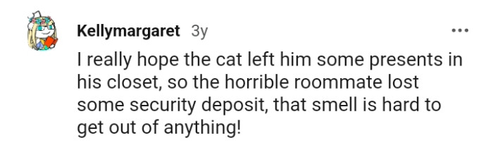 The smell is hard to get out of anything