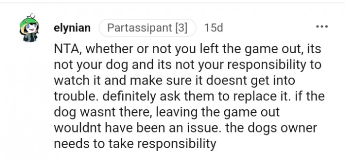 Leaving the game out wouldn't have been an issue