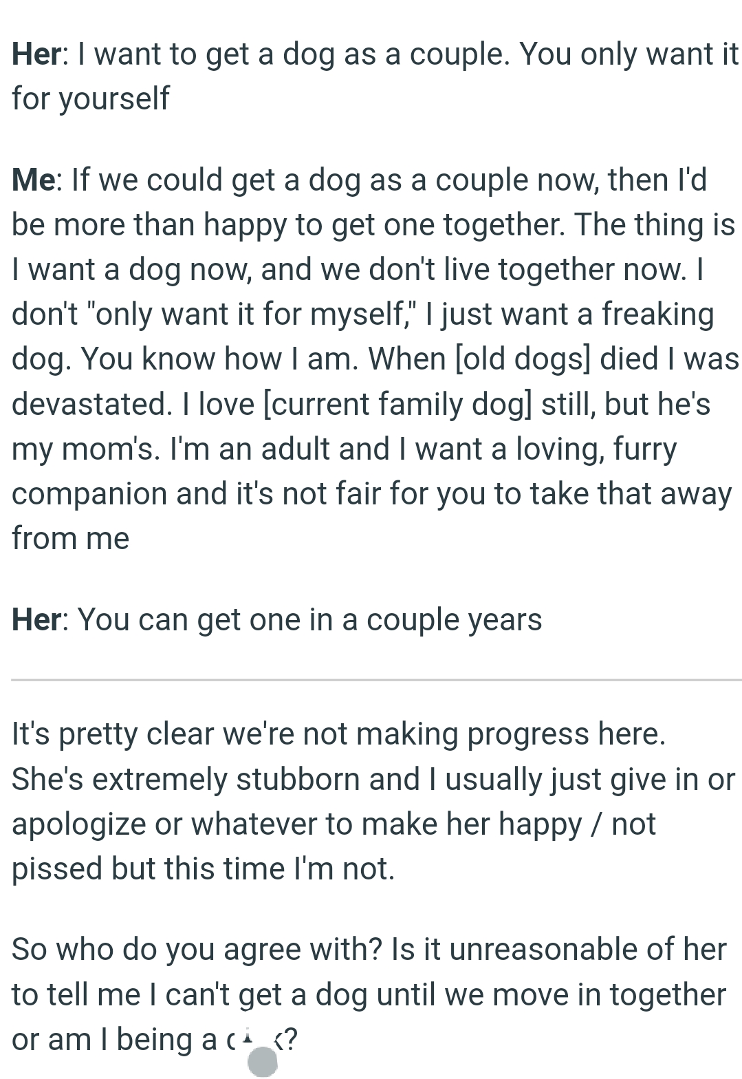 It's pretty clear to the OP that they are not making any progress