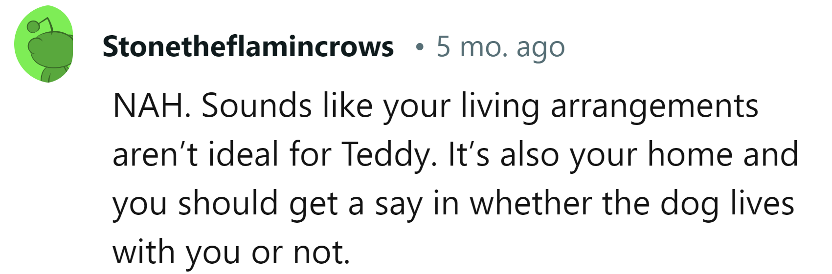NAH.