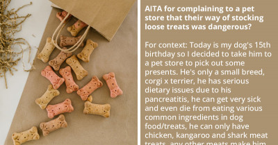 Redditor Complains About Pet Store's 'Treat Stocking Policies' Because Her Dog Has Severe Dietary Restrictions