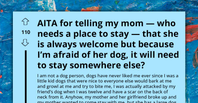 Cat Dad Tells Mom To Get Rid Of Her Dog If She Wants To Live In His House, Mom Refuses Despite Her Son's Reasons