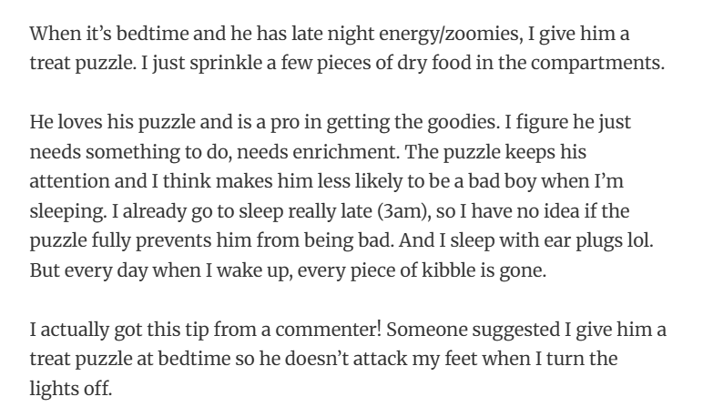 26. A bedtime puzzle for him, a peaceful night for everyone else.