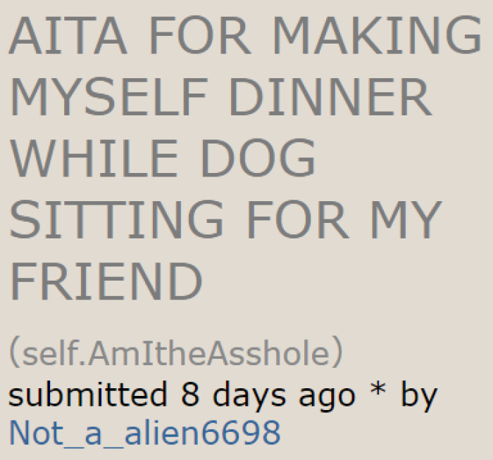 The OP Made Food Using His Friend's Tortillas and Cheese During an Overnight Pet-Sitting Job.