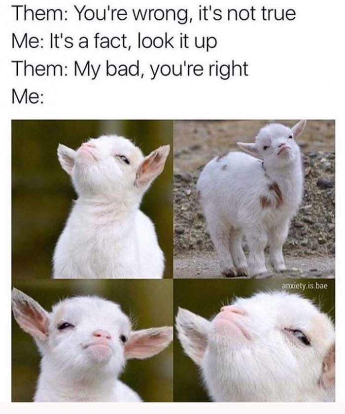 1. That moment when you're being doubted, but then you get justified...