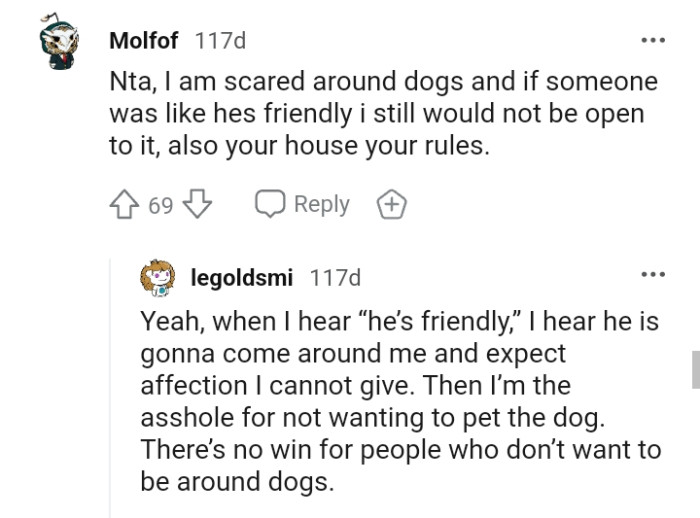 There's no win for people who don't want to be around dogs