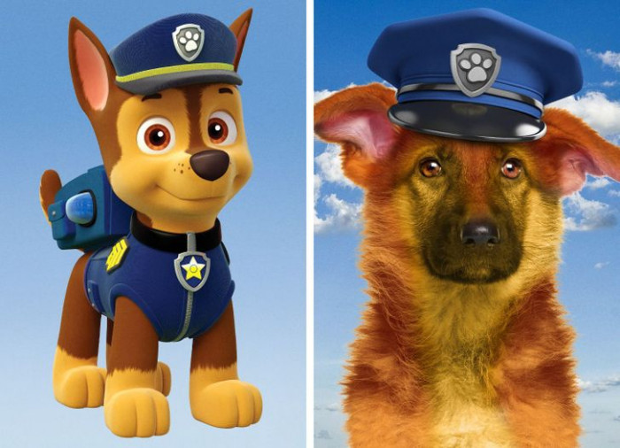 2. You would be a fool to mess with Chase from PAW Patrol—but he looks so cuddly, right?