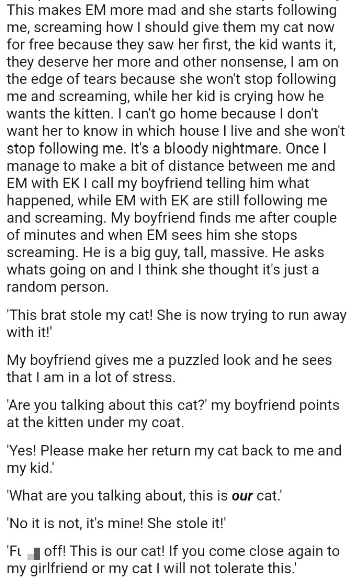 OP's boyfriend gives her a puzzled look as he sees that she's under a lot of stress