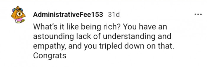 An astounding lack of understanding