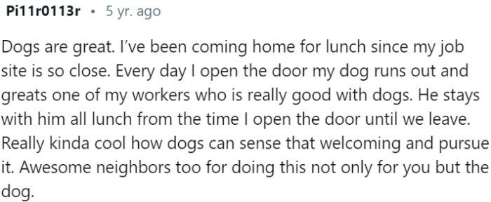 Creating special bonds even with neighbors