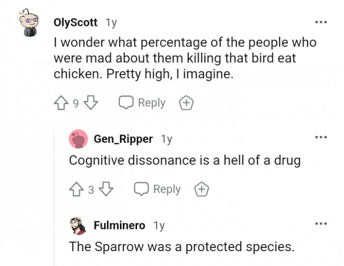Cognitive dissonance is one heck of a drug