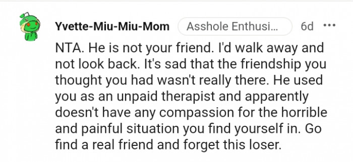 He Used You as an Unpaid Therapist