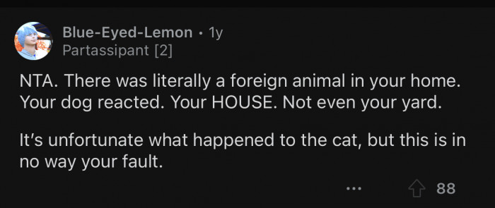 This incident is not OP's fault.