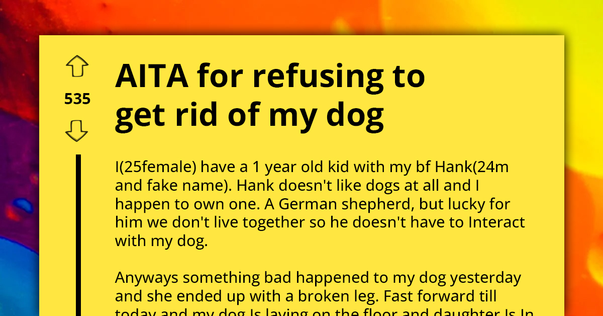 Young Woman Asks How To Deal With Boyfriend Who Believes Her Dog Is