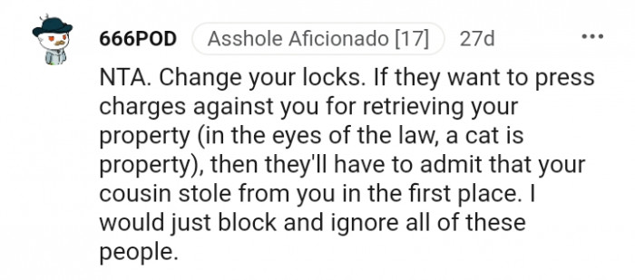 You only retrieved your property