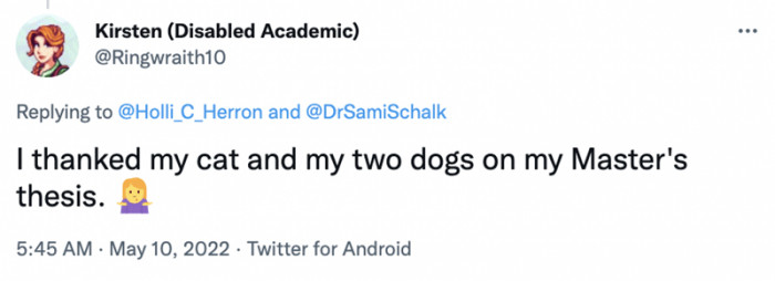 8. Pets are touching the lives of graduate students