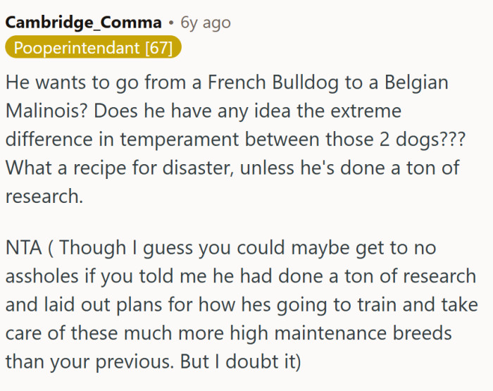 Sounds like a recipe for disaster to this Redditor