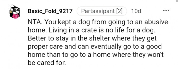 3. Living in a crate is no life for a dog