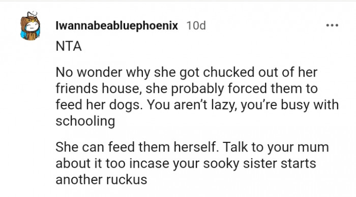 Talk to your mom about it