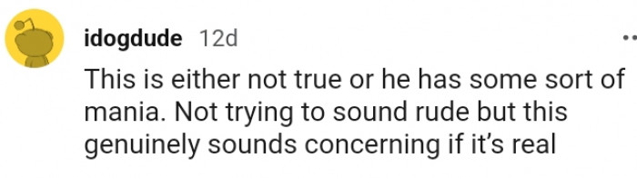 6. This genuinely sounds concerning