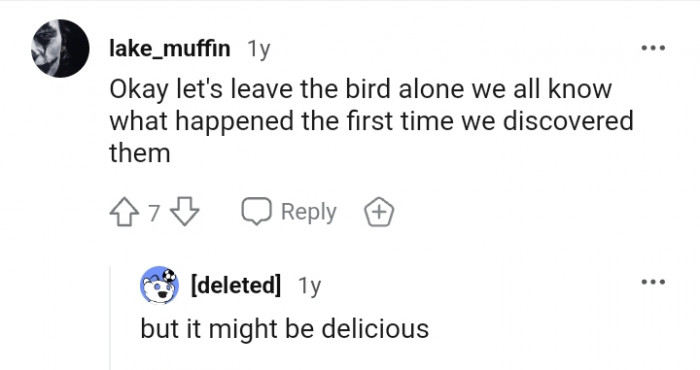 The second comment is really wild