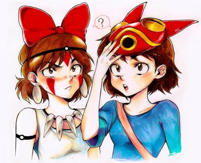 2. Princess Mononoke + Kiki's Delivery Service