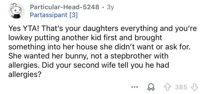 “That’s your daughter’s everything.”