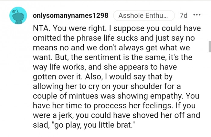 She appears to have gotten over it