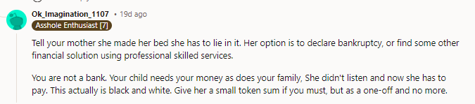 She needs to get a job. So she wants to be an entrepreneur? Boo fucking hoo. She can try to be an entrepreneur once she's cleared her debt from the last time she tried to be an entrepreneur.