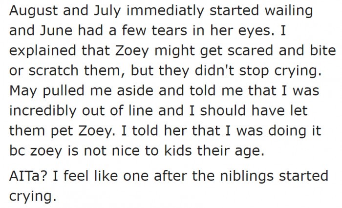 The Kids Were Upset. Their Mom Was Upset Too.