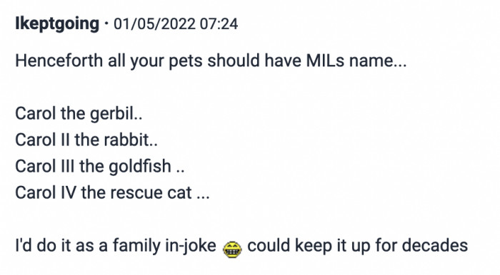 On the Other Hand, OP Could Take This in Stride and Make It a Family Joke That Would Be Hilarious for Generations to Come