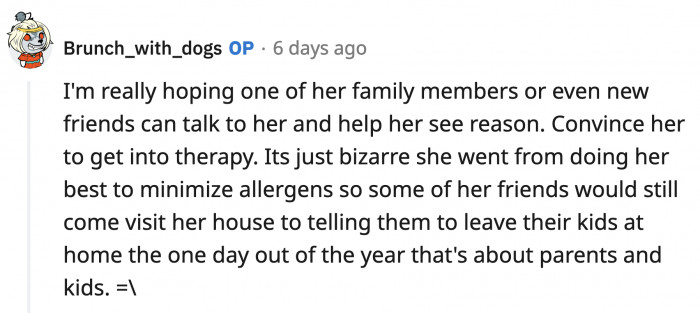 Leila needs an intervention.