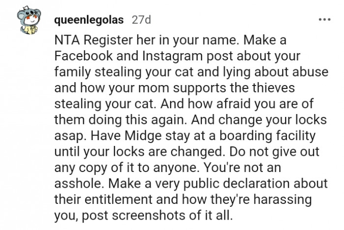 Change your locks as soon as possible