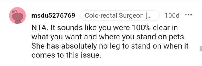 You were very clear about what you wanted